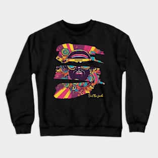 Retro Funk Music Art Crewneck Sweatshirt